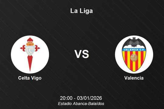 Nhận định Celta Vigo vs Valencia - La Liga: Cơ hội bứt phá của đội chủ nhà