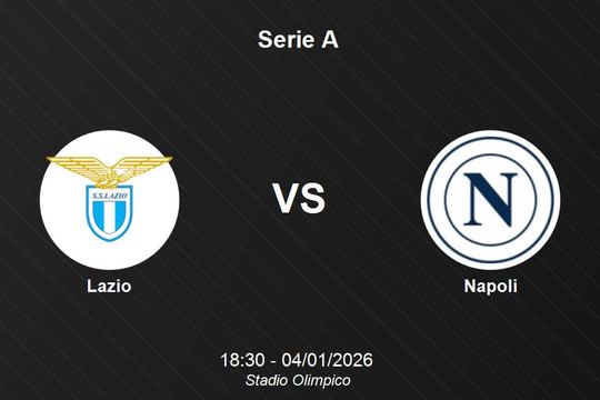 Nhận định Lazio vs Napoli: Thử thách bản lĩnh tại Stadio Olimpico - Serie A