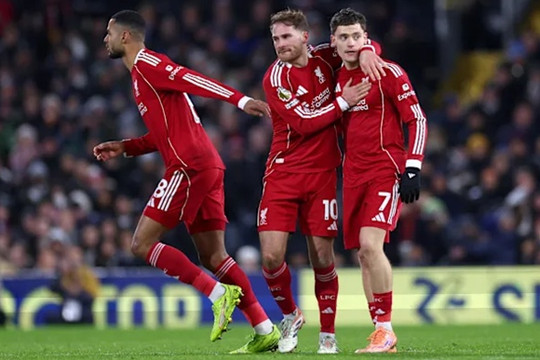Florian Wirtz rực sáng giúp Liverpool giành điểm trước Fulham trong cơn khủng hoảng nhân sự