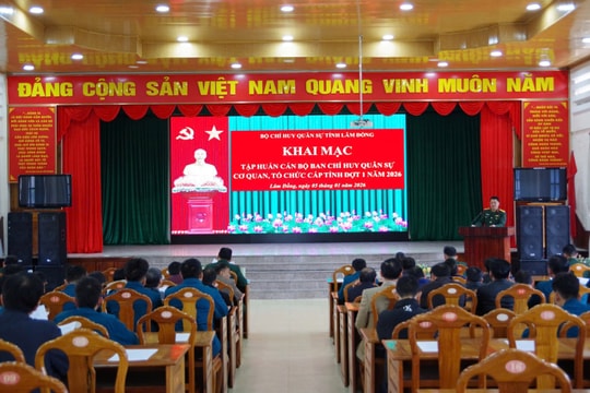 Lâm Đồng nâng cao năng lực ban chỉ huy quân sự các cơ quan, tổ chức