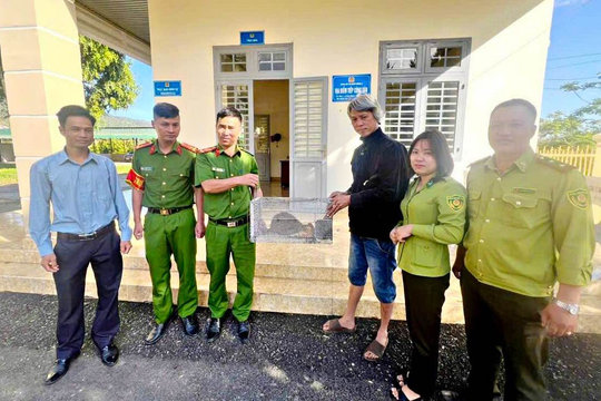Người dân Lâm Đồng tự nguyện giao nộp 2 cá thể động vật hoang dã