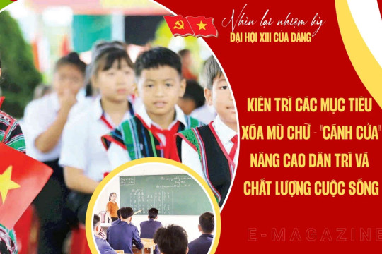 Kiên trì các mục tiêu xóa mù chữ - "cánh cửa" nâng cao dân trí và chất lượng cuộc sống