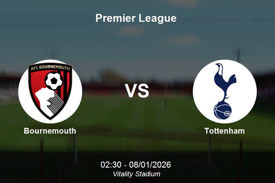 Nhận định Bournemouth vs Tottenham - Vòng 21 Premier League: Thử thách tại Vitality
