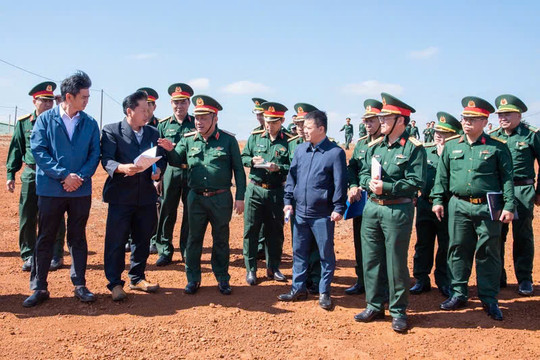 Quân khu 7 kiểm tra địa điểm tổ chức “Xuân chiến sĩ” 2026 tại Lâm Đồng