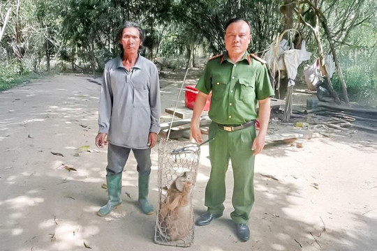 Người dân Phan Sơn giao nộp 2 cá thể động vật rừng nguy cấp, quý, hiếm