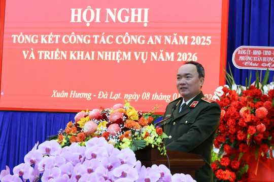 Công an phường Xuân Hương - Đà Lạt hoàn thành xuất sắc nhiệm vụ năm 2025