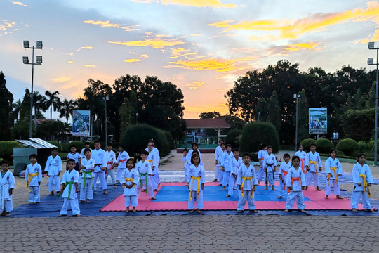 Karate lan tỏa mạnh mẽ trong học đường