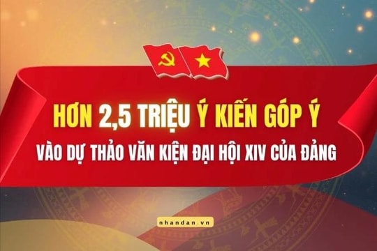 [Infographic] Hơn 2,5 triệu ý kiến góp ý vào dự thảo Văn kiện Đại hội XIV của Đảng