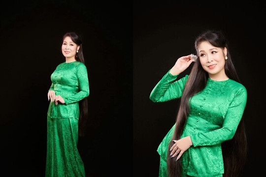 NSND Hồng Vân gây bất ngờ với diện mạo trẻ trung tuổi U60 sau giảm cân
