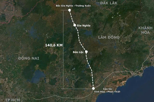 Việt Nam sắp có cao tốc cảnh quan đầu tiên kết nối Gia Nghĩa - Bảo Lộc - Phan Thiết