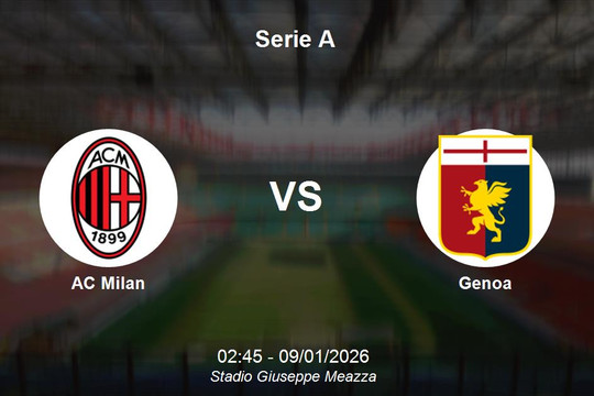 Nhận định AC Milan vs Genoa - Serie A: Thử thách cực đại cho đội khách tại San Siro