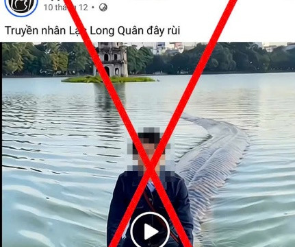 Hà Nội xử lý cá nhân dùng AI tạo video sai sự thật về di tích hồ Hoàn Kiếm