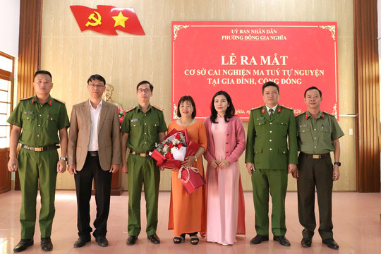 Phường Đông Gia Nghĩa ra mắt cơ sở cai nghiện ma túy tự nguyện tại cộng đồng