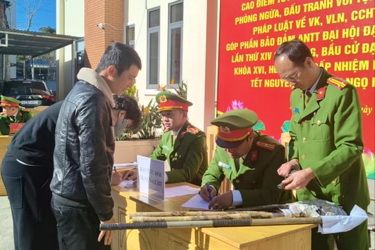 Phường Lâm Viên - Đà Lạt phát động cao điểm thu hồi vũ khí, vật liệu nổ