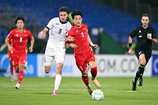 Thắng U23 Kyrgyzstan, hai cầu thủ U23 Việt Nam 'tăng ca' kiểm tra doping