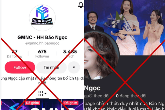 Hoa hậu Bảo Ngọc cảnh báo hàng loạt tài khoản giả mạo hình ảnh để trục lợi