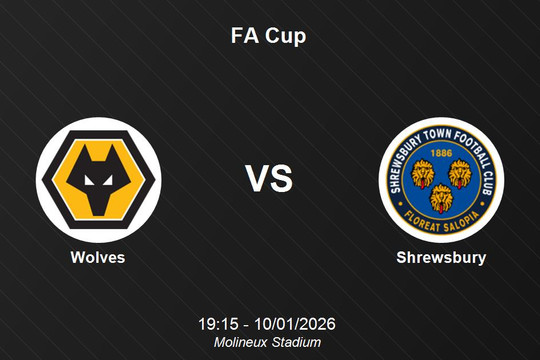 Nhận định Wolves vs Shrewsbury - Vòng 3 FA Cup: Thử thách tại Molineux