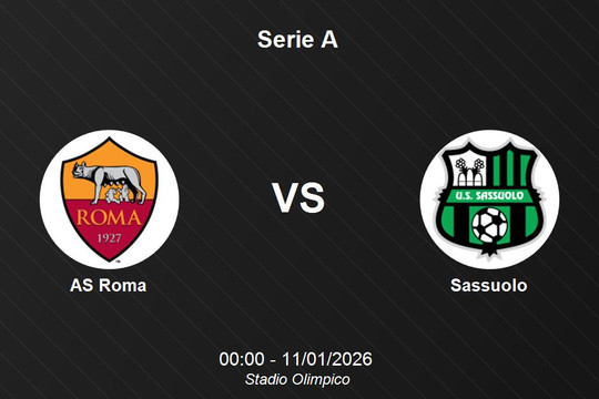 Nhận định AS Roma vs Sassuolo - Serie A