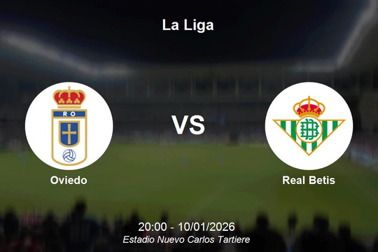 Nhận định Oviedo vs Real Betis - La Liga: Cơ hội vàng để đội khách bứt phá
