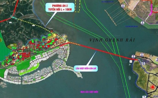 TP.HCM đề xuất xây đường vượt biển 104.410 tỷ đồng kết nối Cần Giờ - Vũng Tàu
