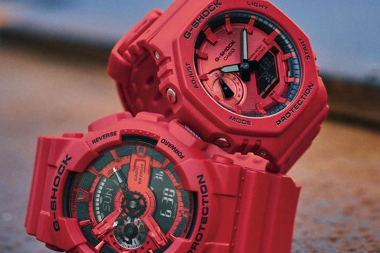 Casio ra mắt 4 mẫu đồng hồ G-Shock sắc đỏ rực rỡ mới tại thị trường Mỹ
