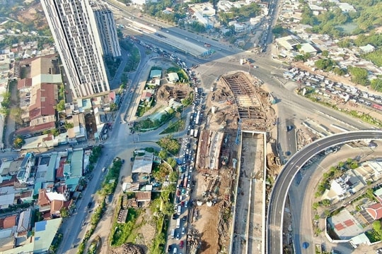 Nút giao An Phú: Thông xe hầm chui nối cao tốc với đại lộ Mai Chí Thọ vào cuối tháng 1