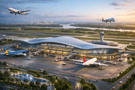 Quy hoạch sân bay quốc tế mới tại Hưng Yên: Cách Nội Bài 60km, thực hiện sau năm 2030