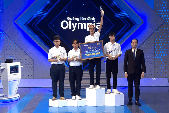 Hoàng Anh Minh bứt phá giành vòng nguyệt quế Đường lên đỉnh Olympia năm thứ 26