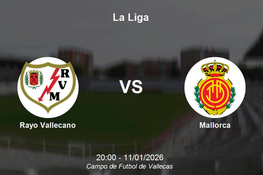 Nhận định Rayo Vallecano vs Mallorca - 20h00 ngày 11/1 La Liga