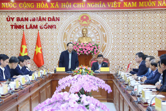 Bộ trưởng Bộ Xây dựng Trần Hồng Minh làm việc với tỉnh Lâm Đồng