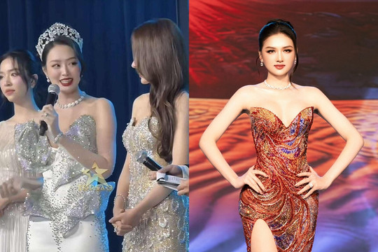Bùi Khánh Linh truyền kinh nghiệm cho Thu Ngân tại Hoa hậu Liên lục địa