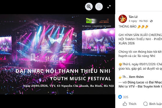 VTV khẳng định không sản xuất Đại nhạc hội Thanh thiếu nhi Youth Music Festival
