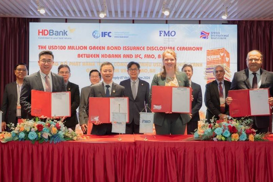 Ngân hàng HDBank hoàn tất phát hành 100 triệu USD trái phiếu xanh trên thị trường quốc tế
