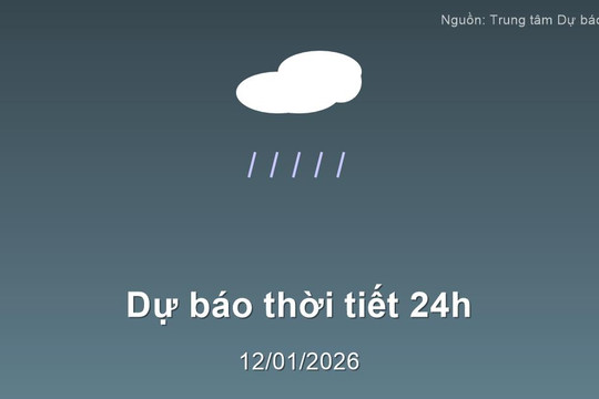 Thời tiết đất liền 24h tới (13/01/2026): Bắc Bộ rét đậm sương muối, Nam Bộ ngày nắng