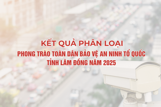 Báo và Phát thanh, Truyền hình Lâm Đồng xếp loại xuất sắc trong Phong trào Toàn dân bảo vệ an ninh Tổ quốc