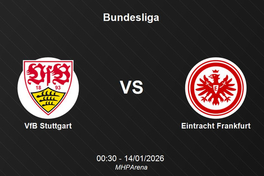 Nhận định VfB Stuttgart vs Eintracht Frankfurt - Bundesliga: Cuộc chiến top 5