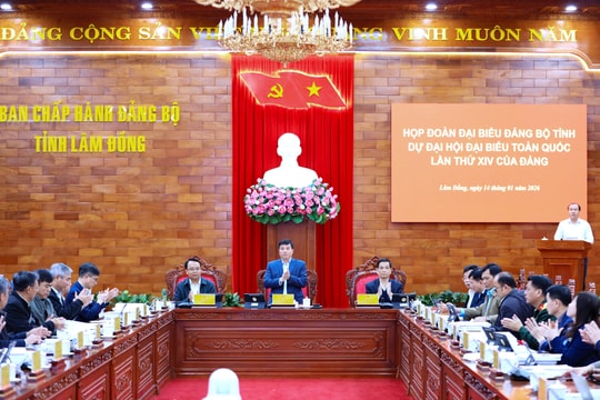 Đoàn đại biểu Lâm Đồng họp chuẩn bị dự Đại hội XIV của Đảng