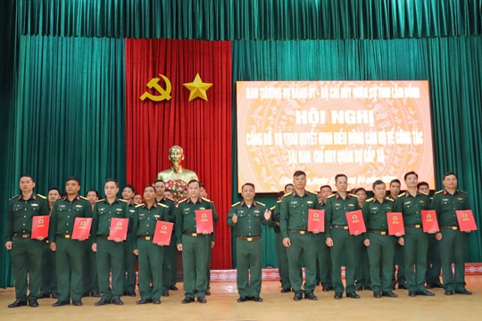 Hơn 100 cán bộ quân đội về công tác tại các xã khu vực phía Tây Lâm Đồng