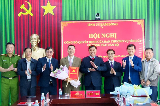 Đồng chí Phạm Đức Lộc được chỉ định làm Bí thư Đảng ủy xã Quảng Tân