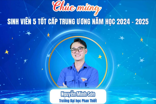 1 sinh viên Lâm Đồng đạt danh hiệu “Sinh viên 5 tốt” cấp Trung ương