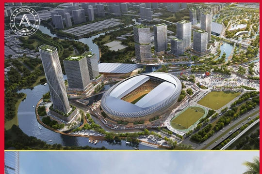 Truyền thông Thái Lan kinh ngạc trước siêu sân vận động 5,5 tỷ USD của Việt Nam