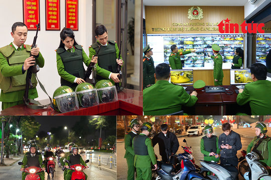 Kết hợp "mắt thần" công nghệ với tuần tra xuyên đêm giữ vững an ninh Đại hội Đảng lần thứ XIV