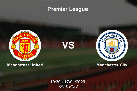 Nhận định Manchester United vs Manchester City - Derby thành Manchester tại Premier League