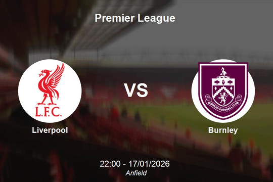 Nhận định Liverpool vs Burnley - Premier League: Sức mạnh tại Anfield