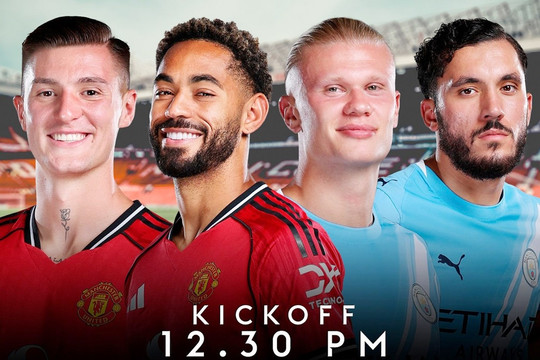 Trực tiếp vòng 22 Ngoại hạng Anh MU vs Man City trên FPT Play hôm nay