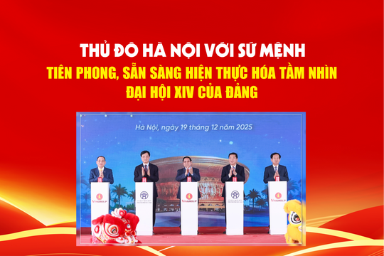 Thủ đô Hà Nội với sứ mệnh tiên phong, sẵn sàng hiện thực hóa tầm nhìn Đại hội XIV của Đảng