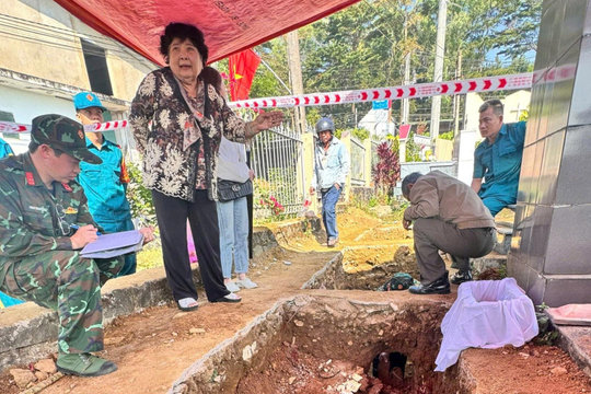 Lâm Đồng phát hiện hài cốt cùng nhiều di vật của quân giải phóng
