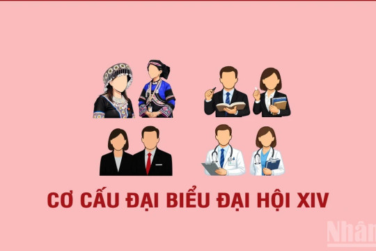 Cơ cấu, thành phần đại biểu dự Đại hội XIV của Đảng