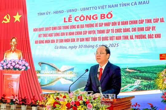 Huy động hiệu quả nguồn lực, phát huy tiềm năng, lợi thế - Động lực đưa Cà Mau phát triển nhanh và bền vững trong kỷ nguyên mới