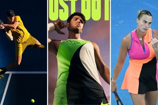 Jannik Sinner và dàn sao Nike gây tranh cãi vì trang phục tại Australia Mở rộng 2026
